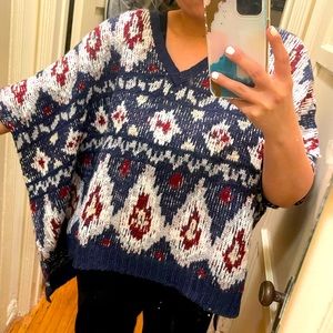 AERIE poncho sweater, Excellent condition